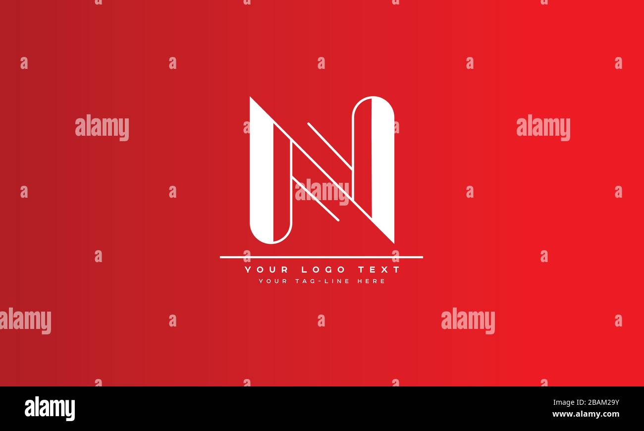 Abstract Letter N NN Logo Design Stock Vector Image Art Alamy