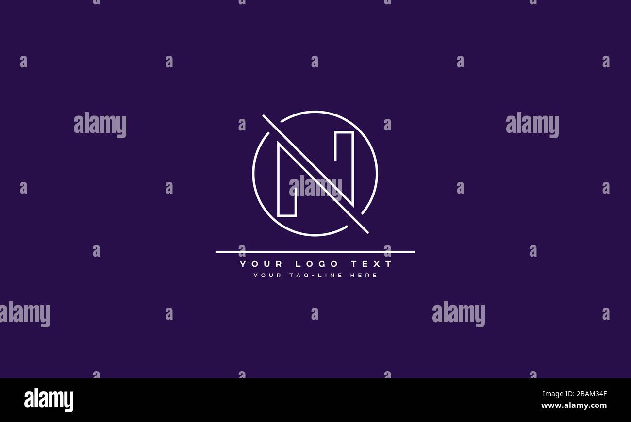 Abstract Letter N, NN logo Design Stock Vector Image & Art - Alamy