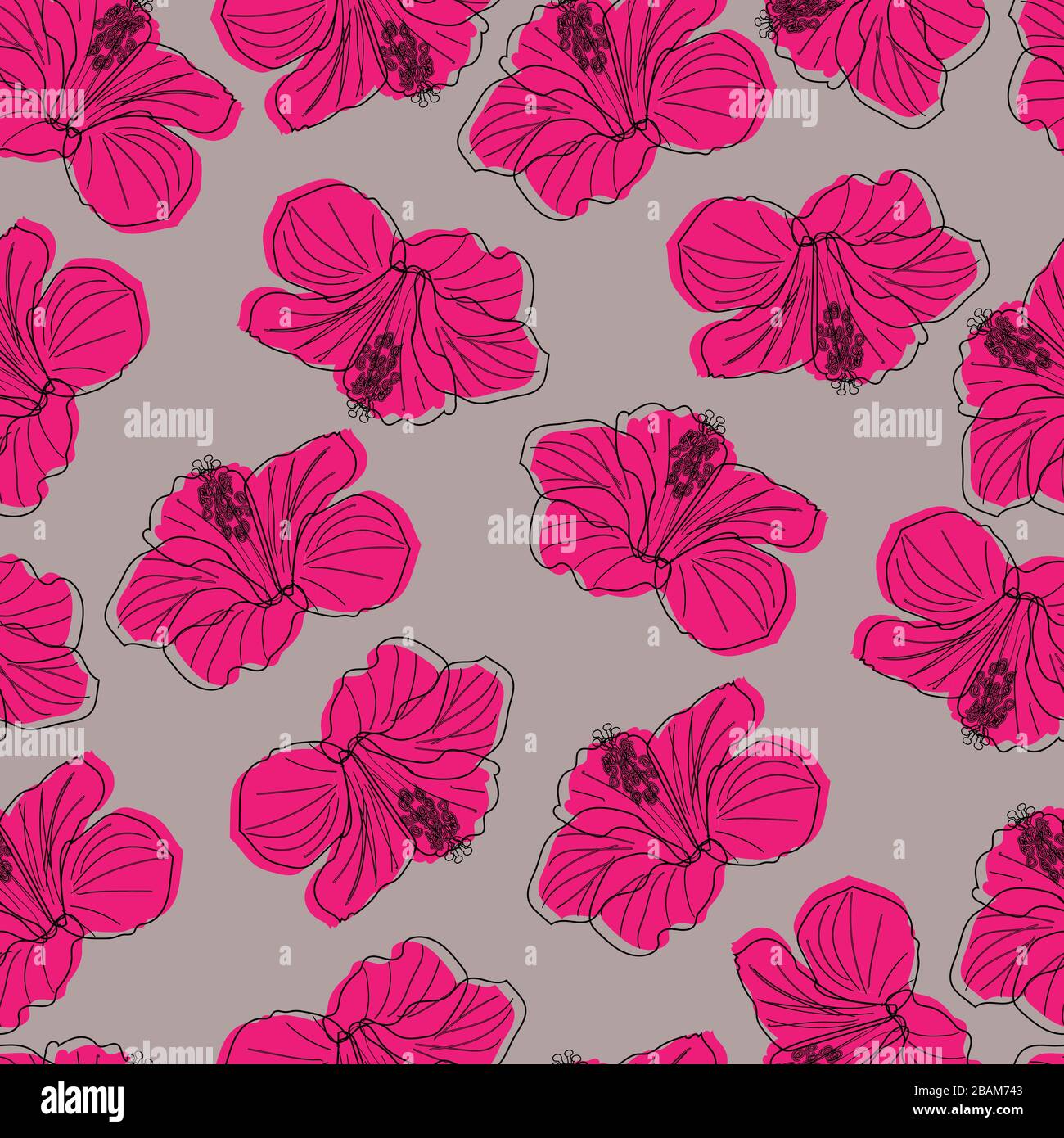 Hibiscus vector vectors hi-res stock photography and images - Alamy