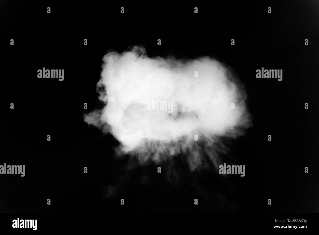 white smoke or cloud isolated on black background Stock Photo - Alamy