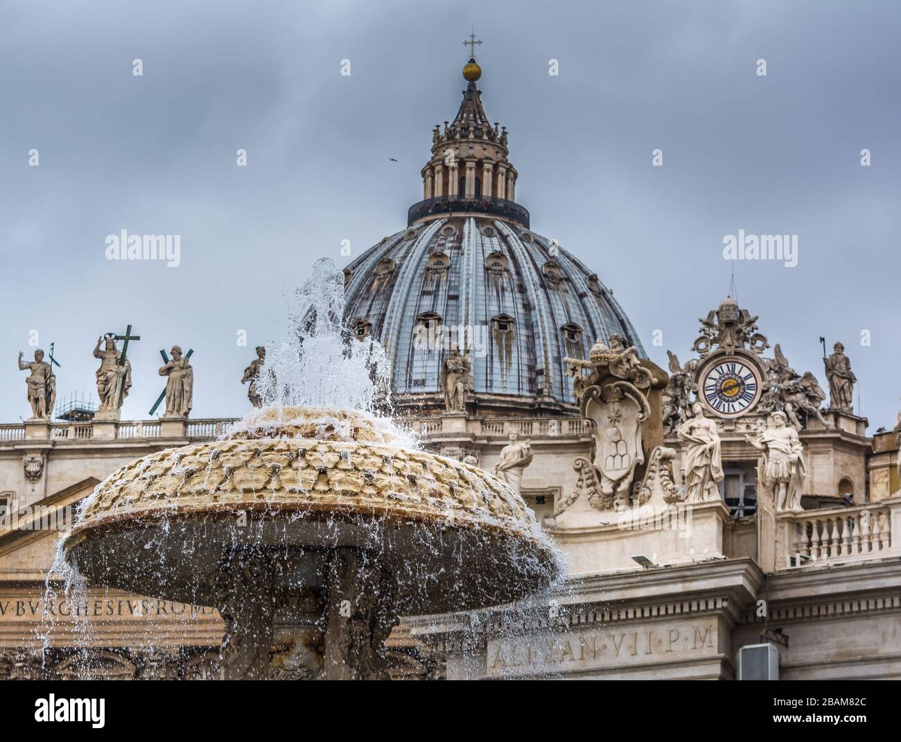 View of the Basilica in Rome, Italy Stock Photo - Alamy