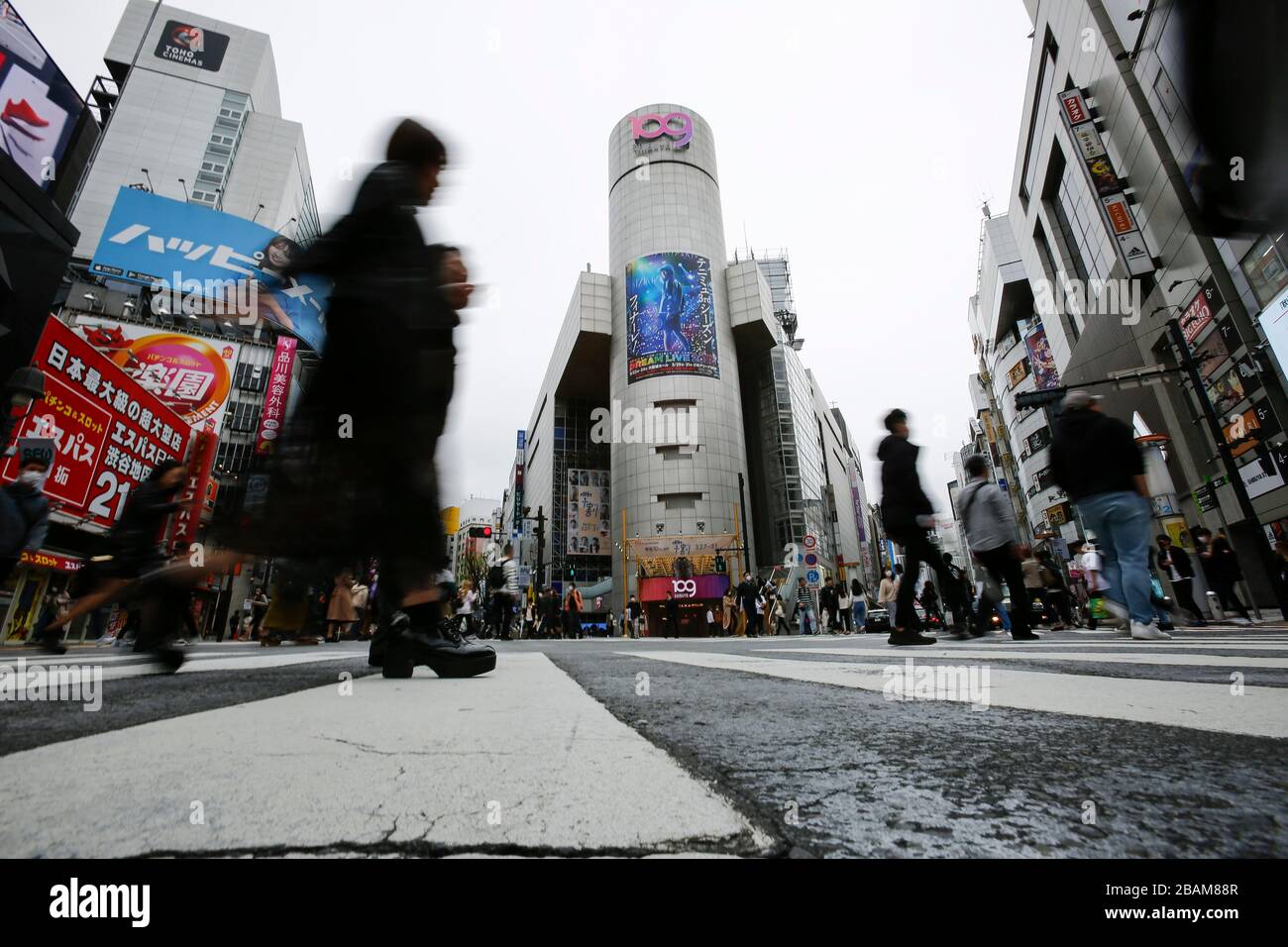 Tokyo Japan March 28 Tokyo Japan The Department Store Shibuya 109 Is Closed Through The Weekend To Prevent The Spread Of The Covid 19 Tokyo Governor Yuriko Koike Asked Residents To Refrain