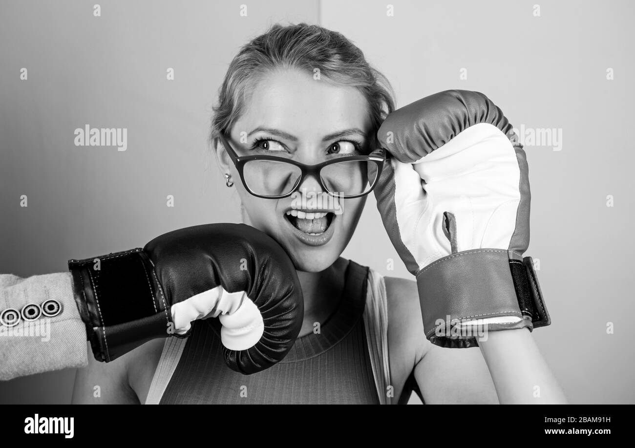 Female Boxing Knockout Punch High Resolution Stock Photography and Images Alamy