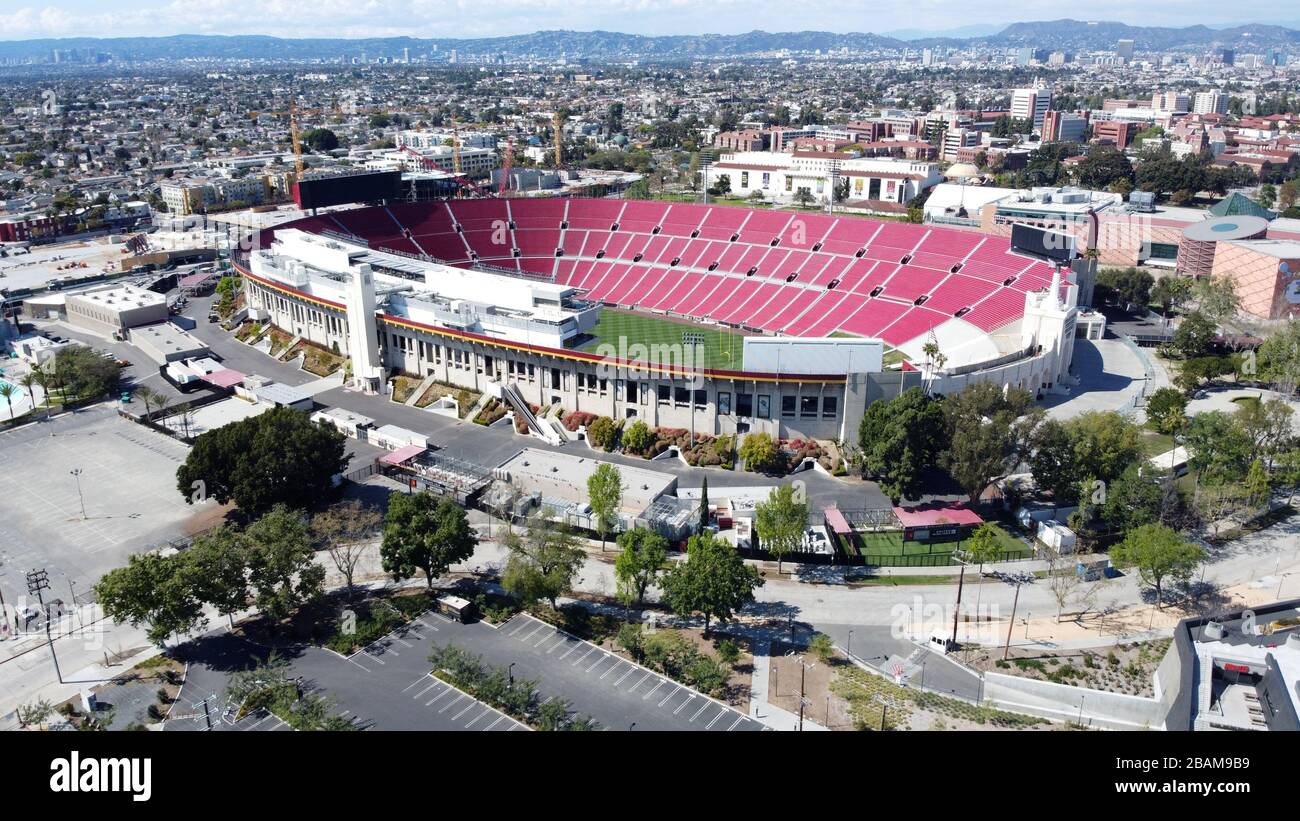 Los Angeles, United States. 21st Mar, 2020. General overall aerial view