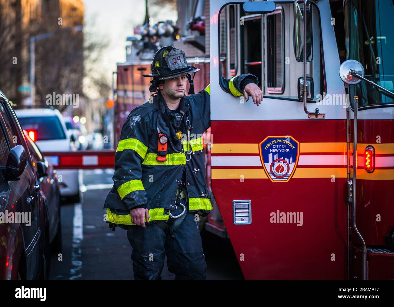 A 3 alarm fire rips through apt 6E the last floor and quickly spreads ...