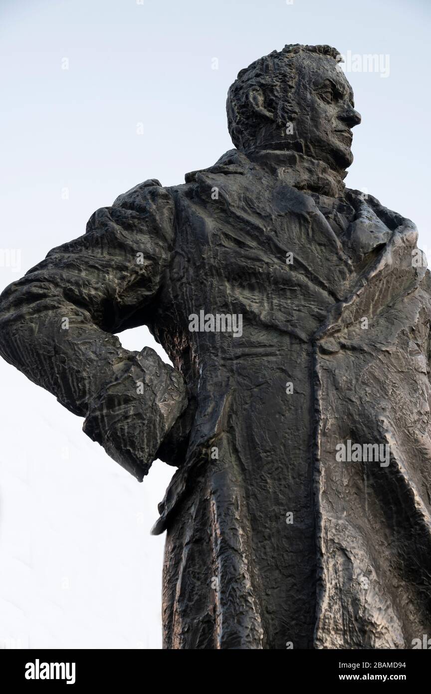 Statue of Ludvig Wiese Stock Photo
