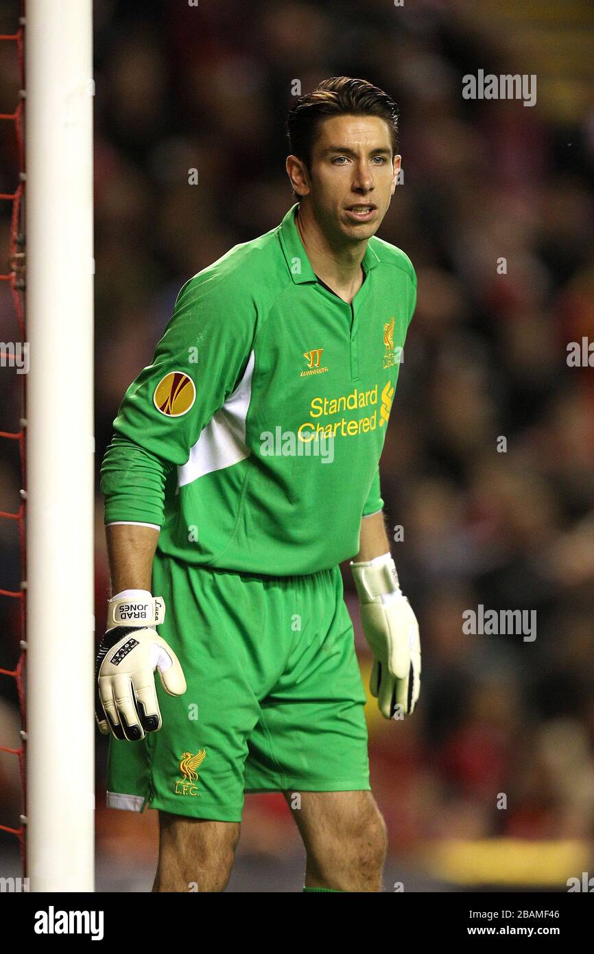 Brad Jones, Liverpool goalkeeper Stock Photo