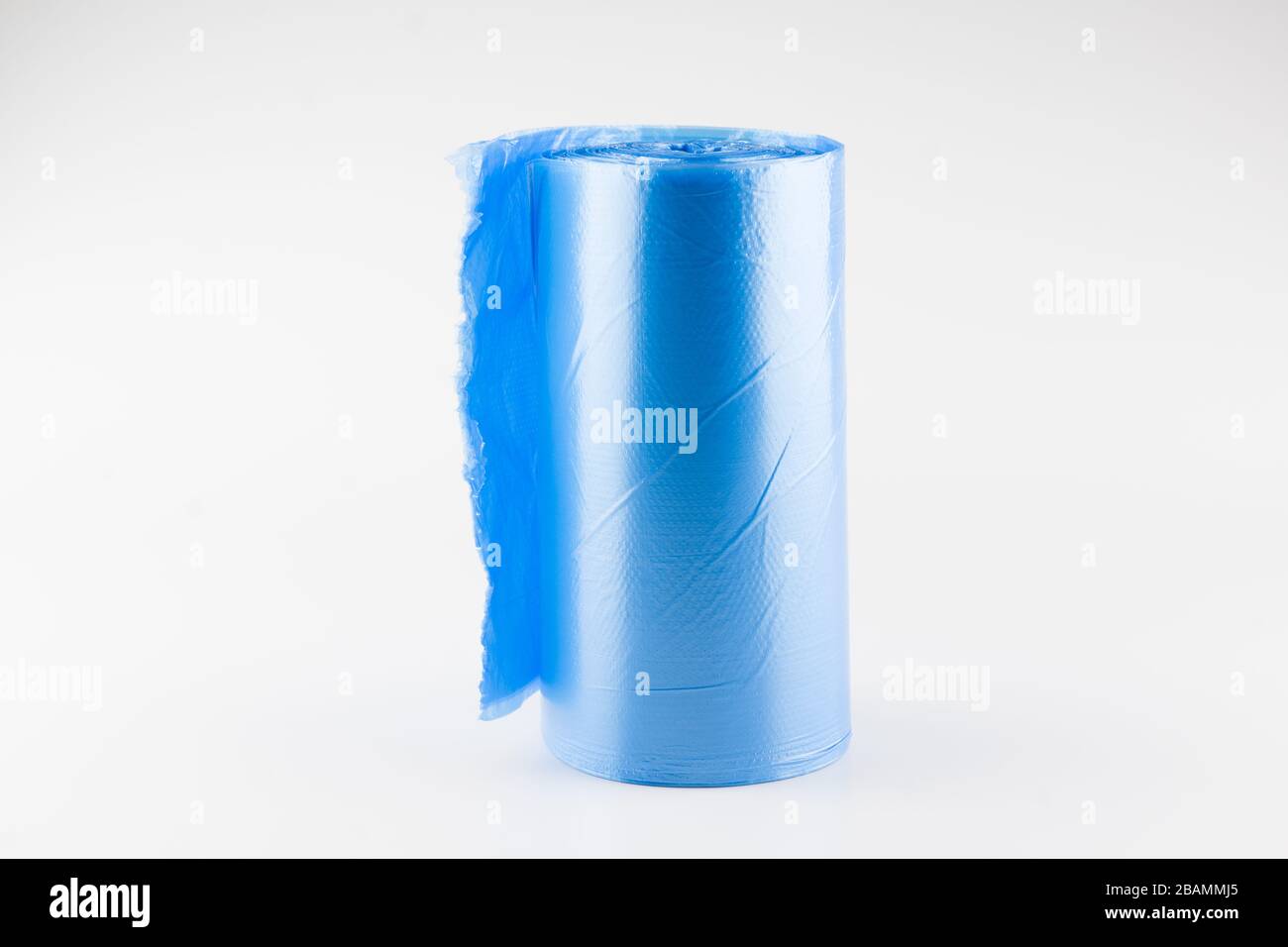 big roll of trash bags isolated on white background Stock Photo Alamy