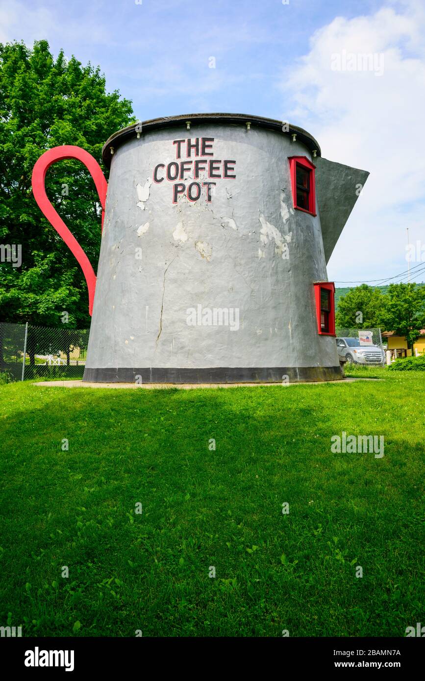The Coffee Pot in Bedford, Pennsylvania is an example of novelty