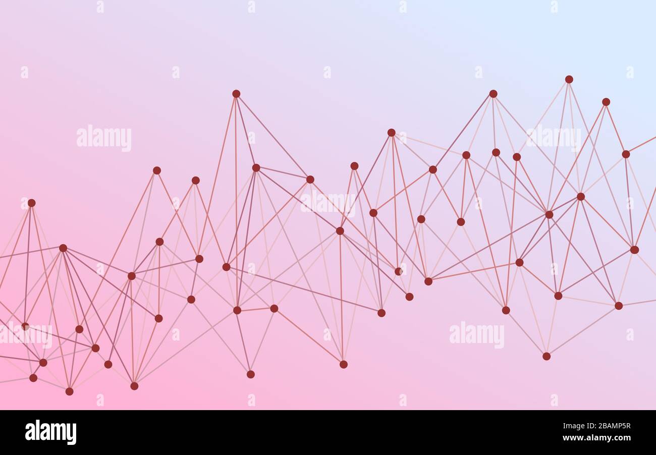 Abstract data connections; illustrating inter-connectivity and ...