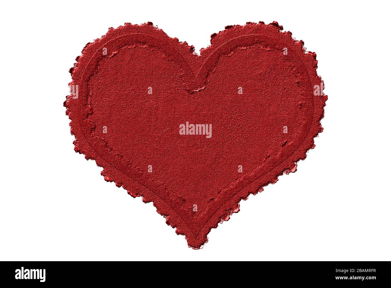 3D Red Decorative Hearts on White Background Stock Photo - Alamy