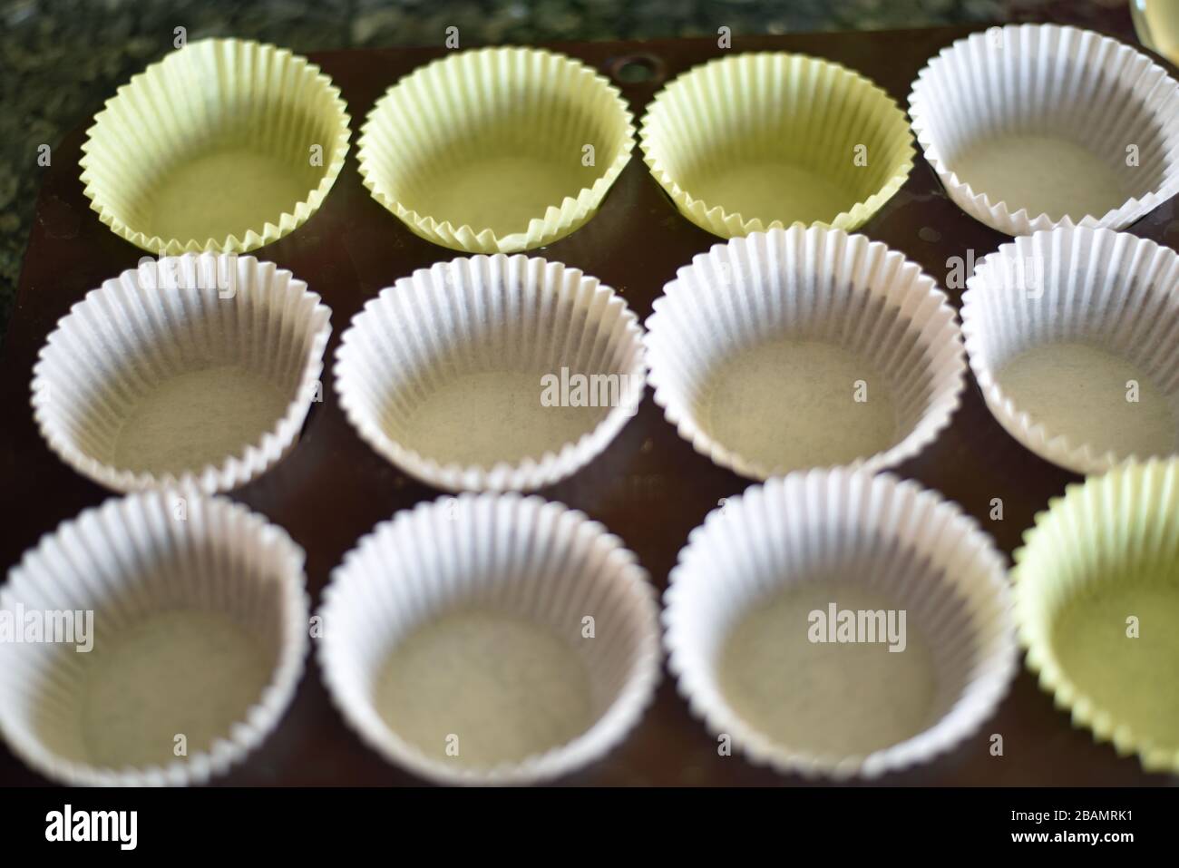 Empty Cupcake Papers Stock Photo Alamy