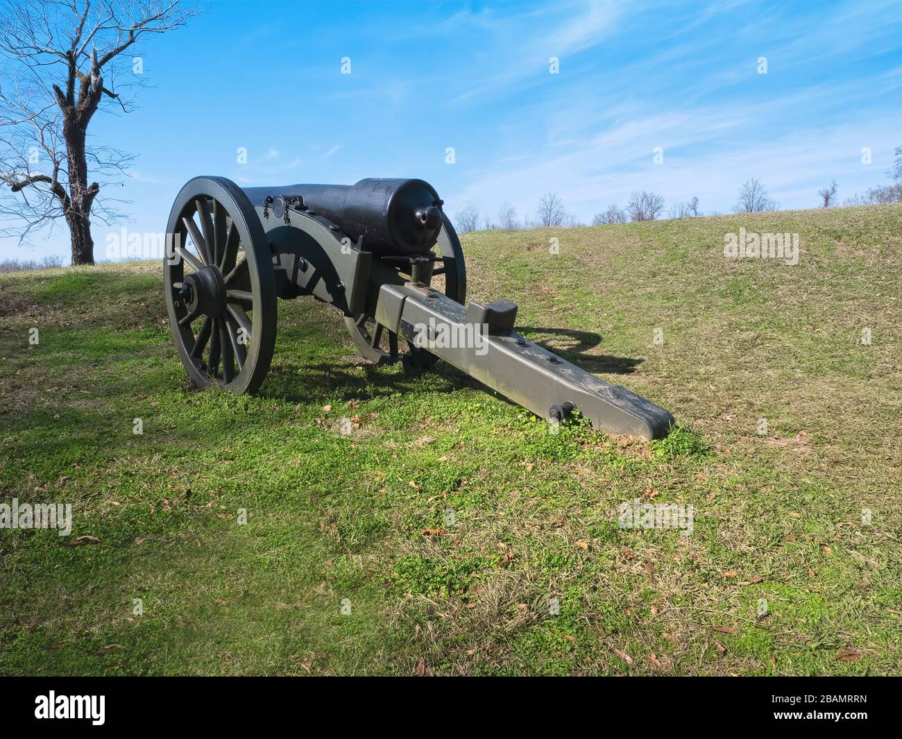 Civil War Cannon in Vicksburg, MS. Old Civil War Canon on the