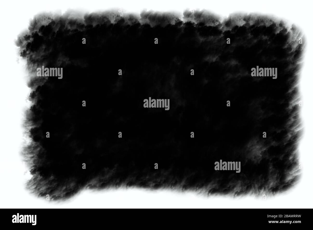 Decorative Black & White Edge. Type Text Inside, Use as Overlay or for Layer / Clipping Mask Stock Photo