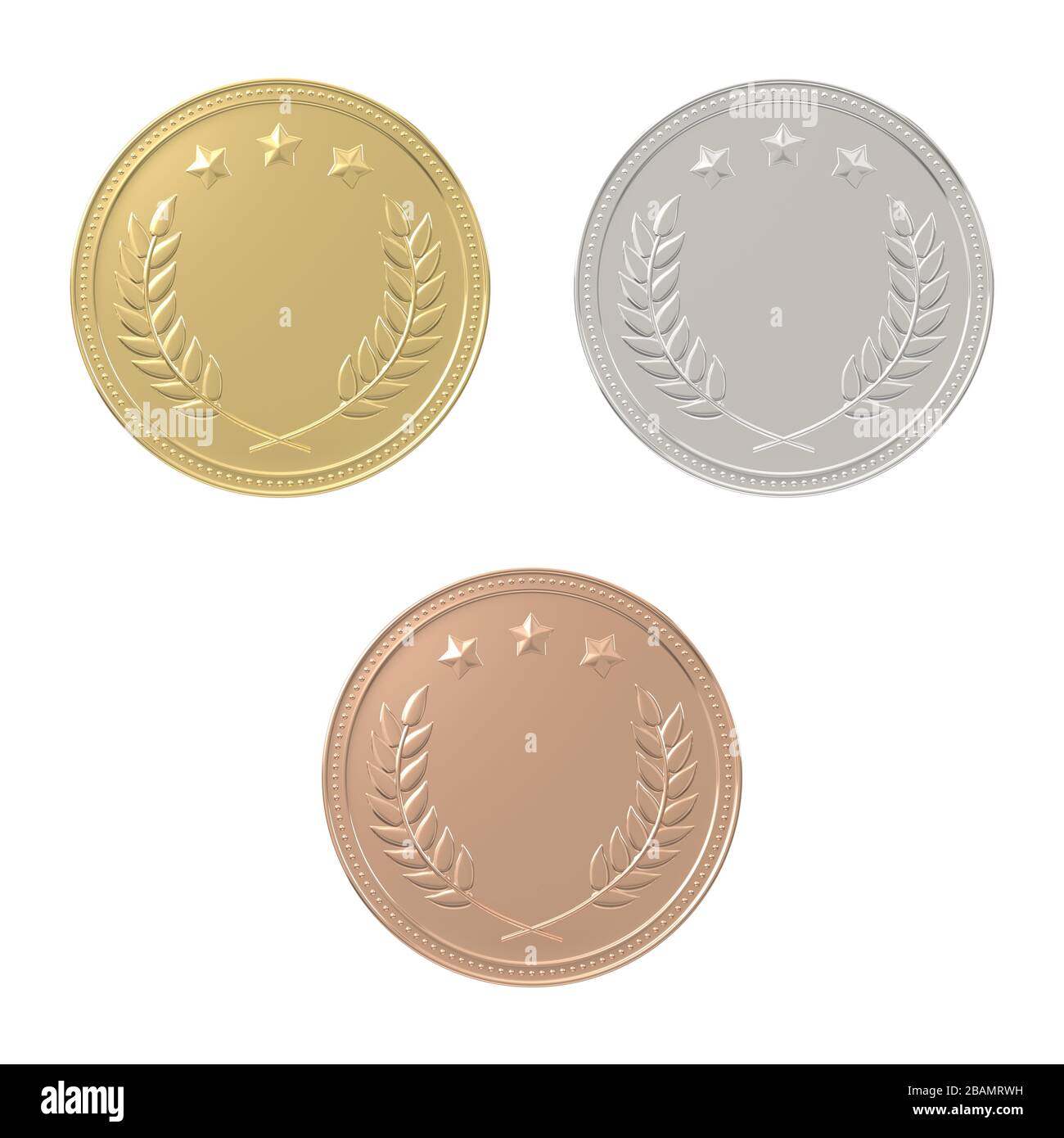 Gold silver bronze Cut Out Stock Images & Pictures - Alamy