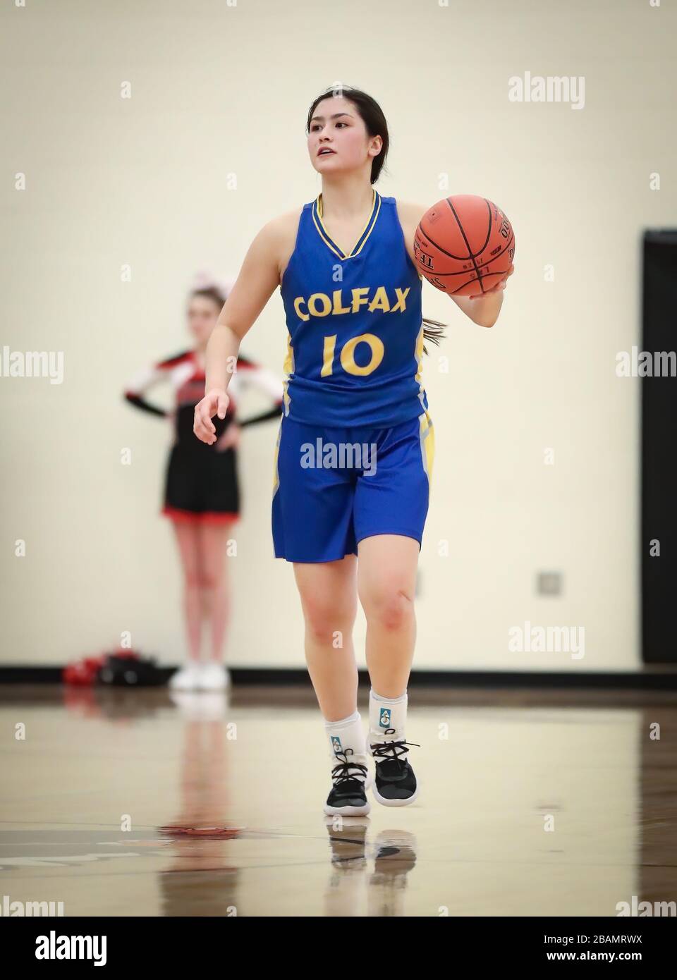 Basketball action with Colfax vs LindRitzville Sprague High School in