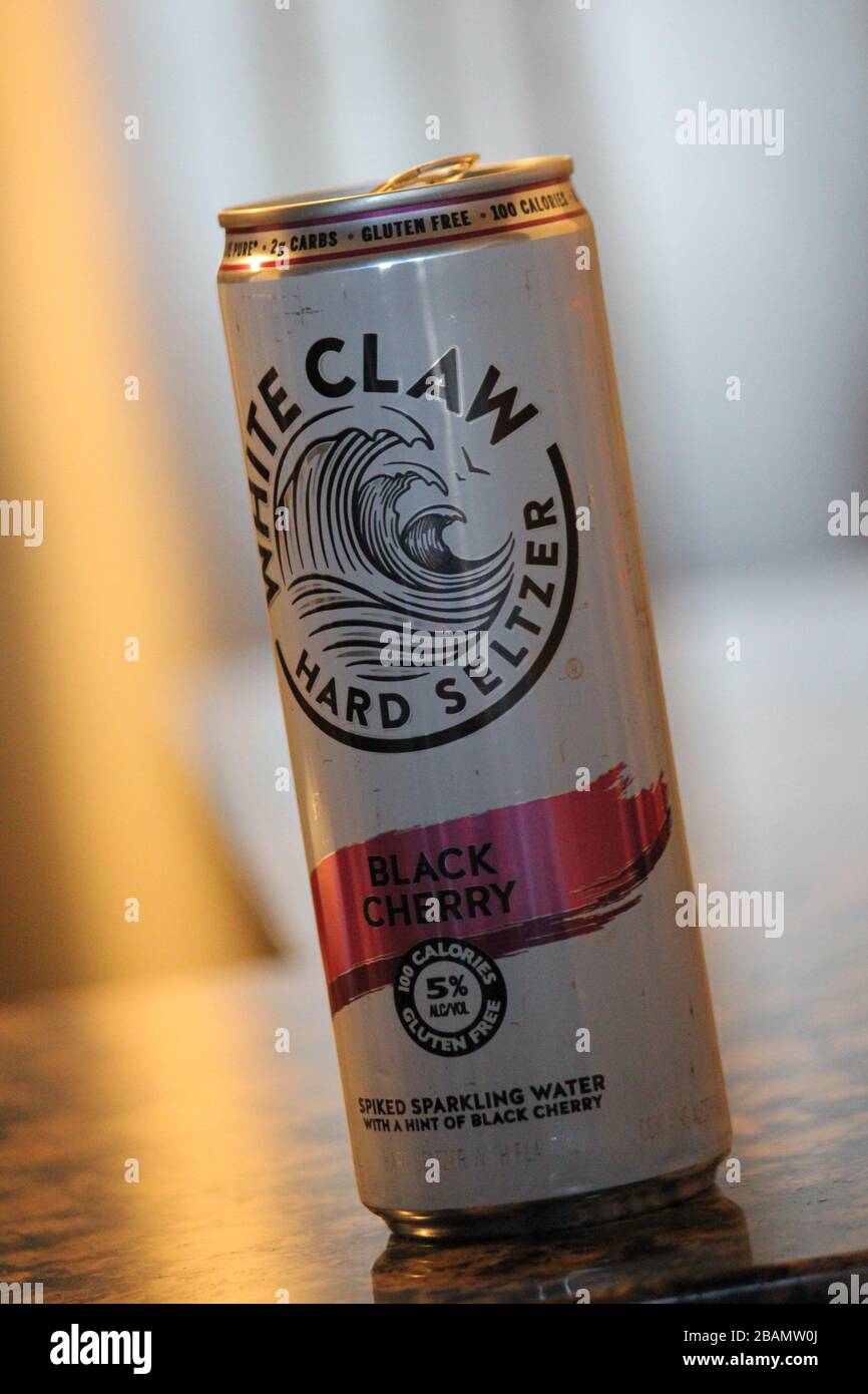 Can of White Claw Hard Seltzer Drink Stock Photo Alamy