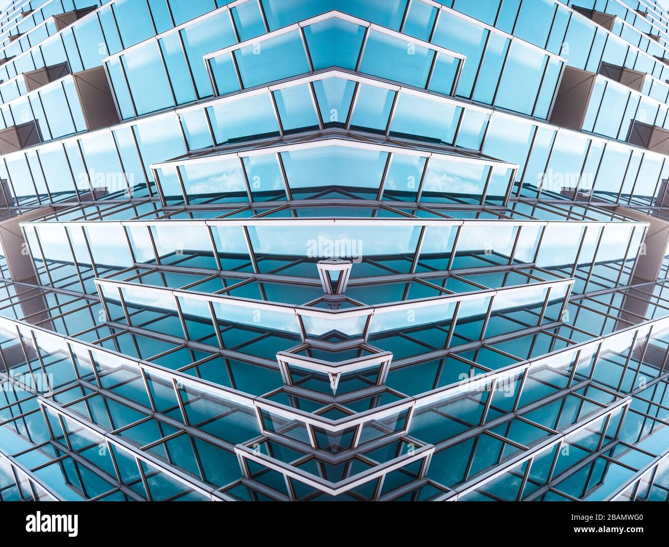 Skyscrapers from a low angle view in modern city of taiwan Stock Photo ...