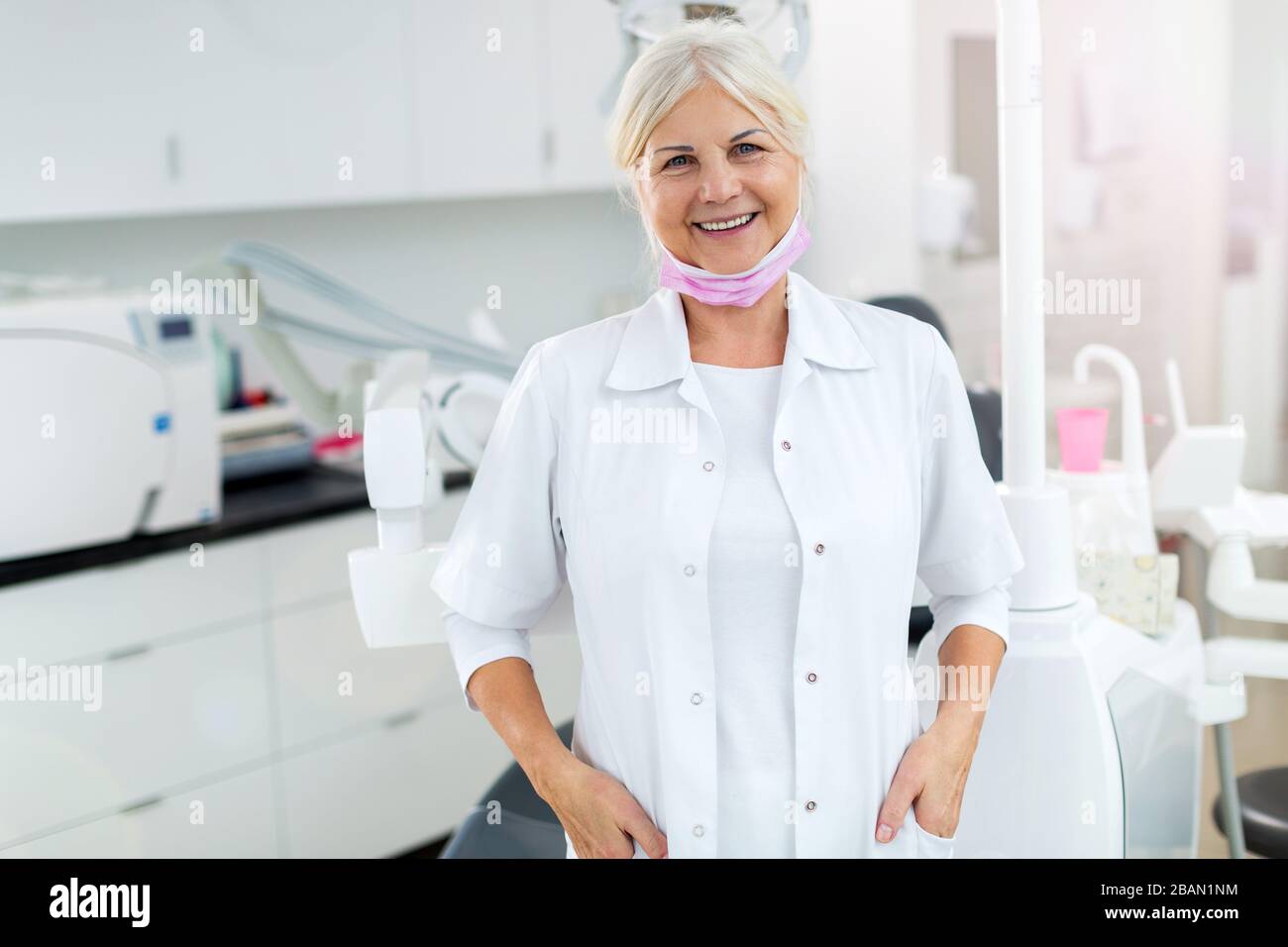 Senior female doctor Stock Photo