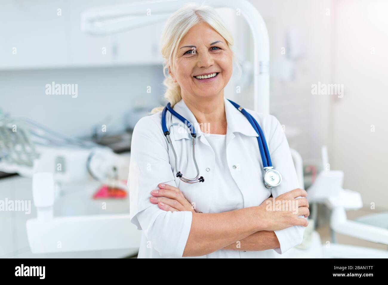 Senior female doctor Stock Photo