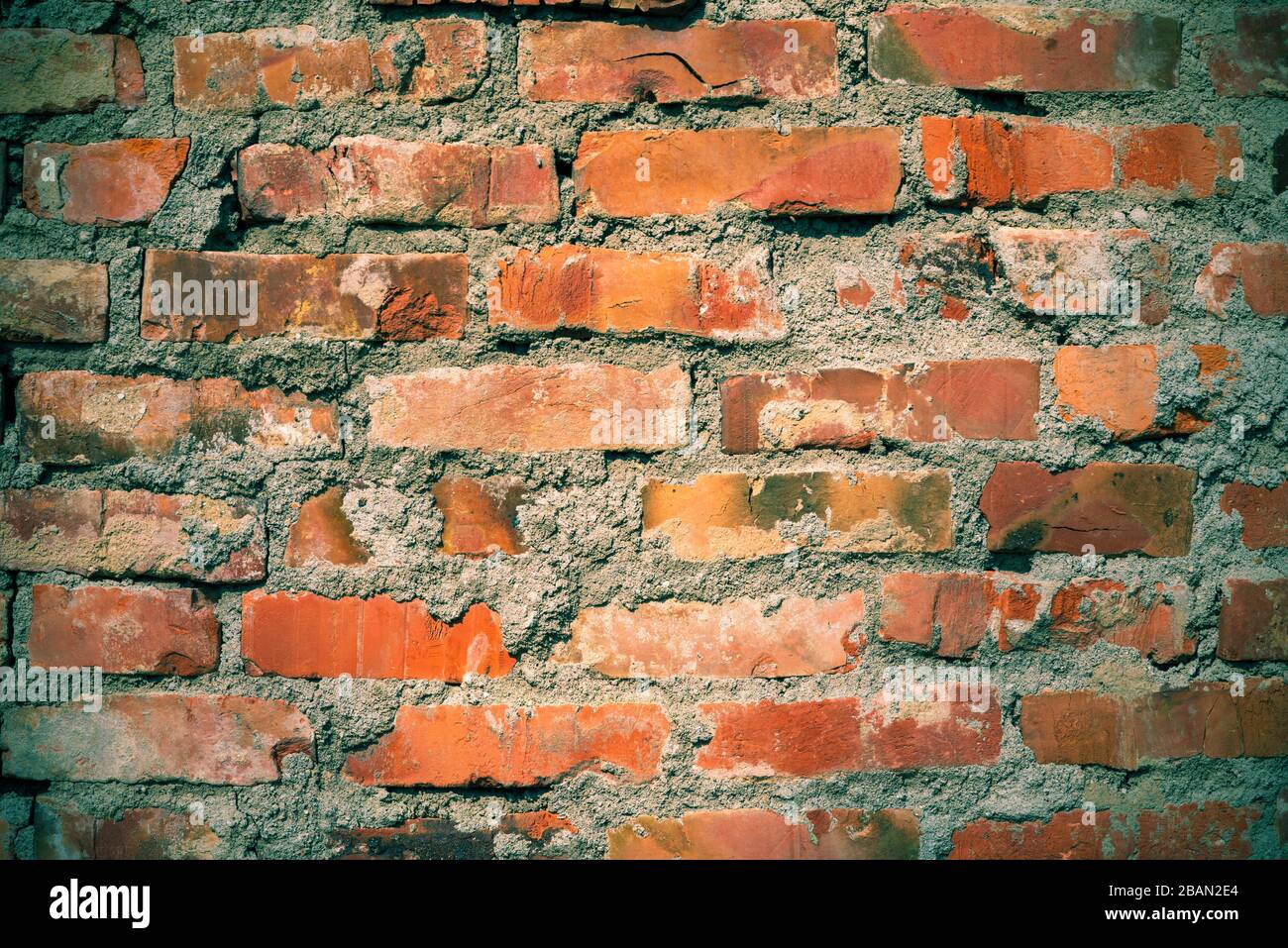 Old red brick wall as background, brick background Stock Photo - Alamy
