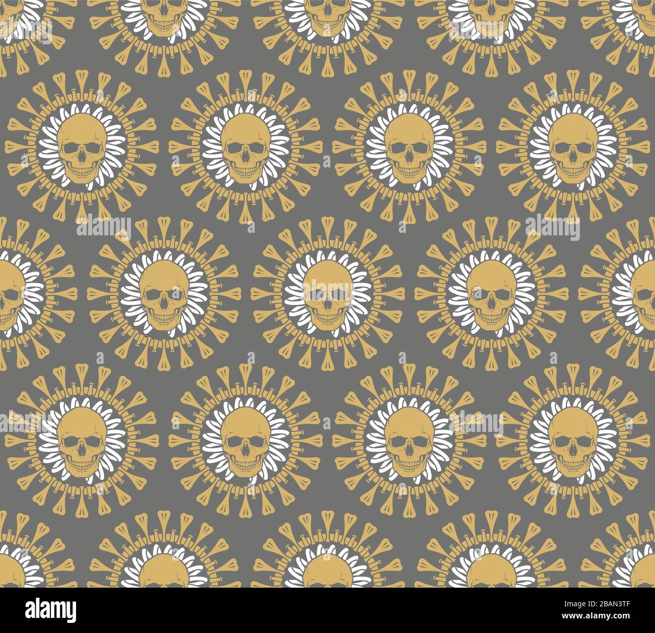 Coronavirus - Seamless geometric pattern. Vector texture Stock Vector