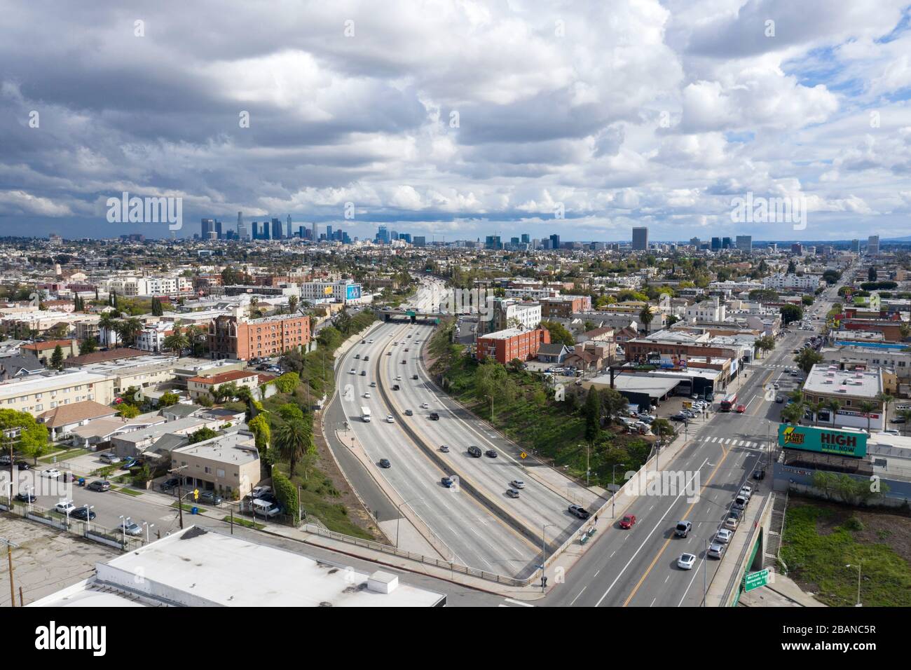 101 Freeway Hollywood Los Angeles Stock Photo