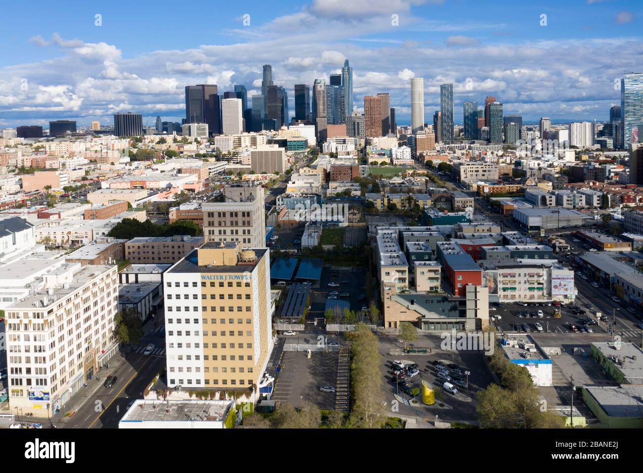 Westlake Aerial Views Los Angeles Stock Photo