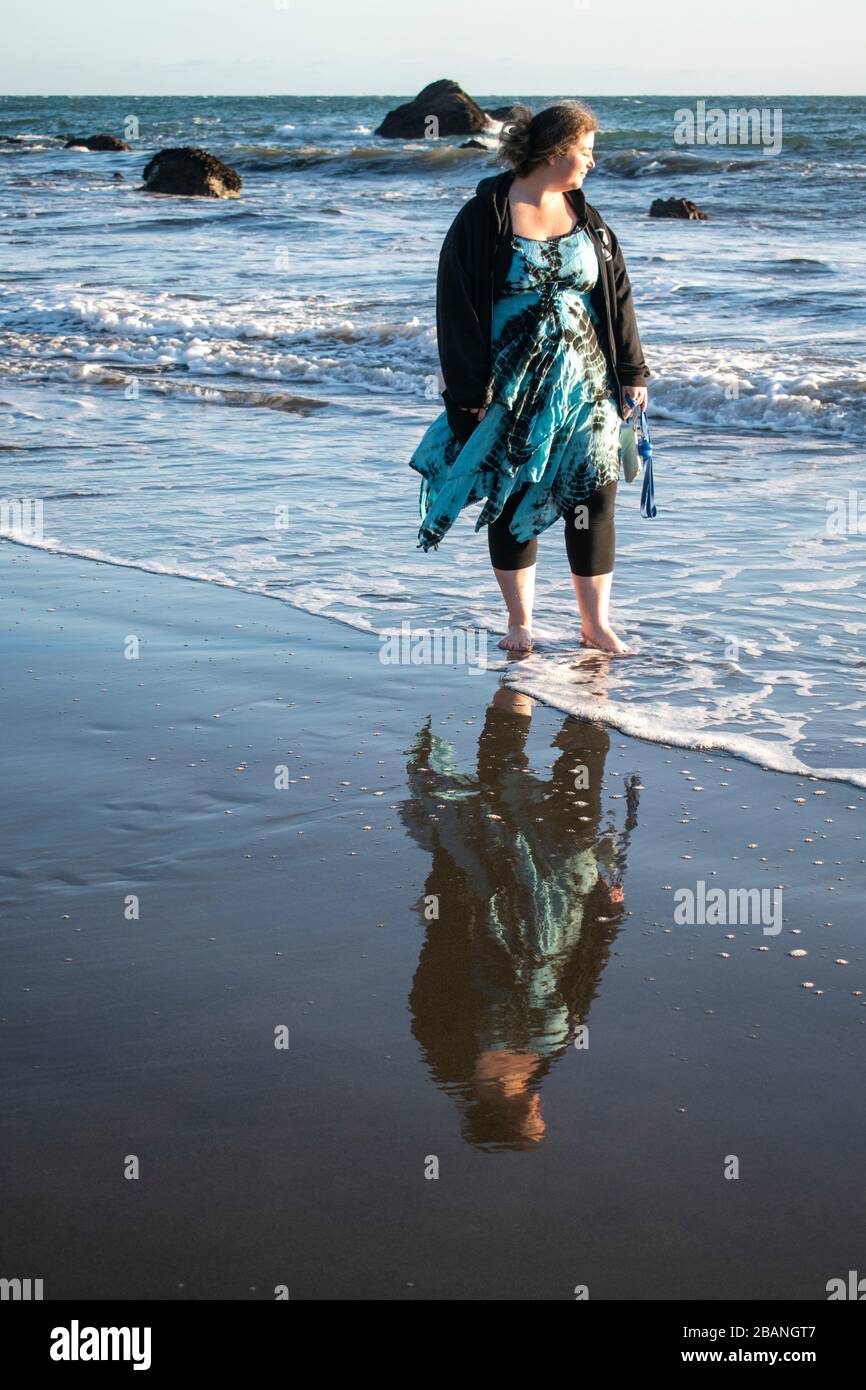 Reflection of woman and dog in water hi-res stock photography and images -  Page 2 - Alamy