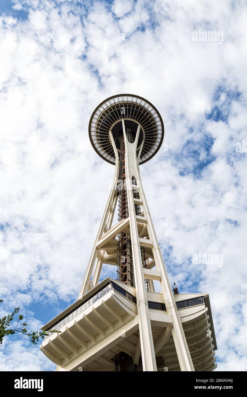 The Space Needle in Seattle Washington Stock Photo