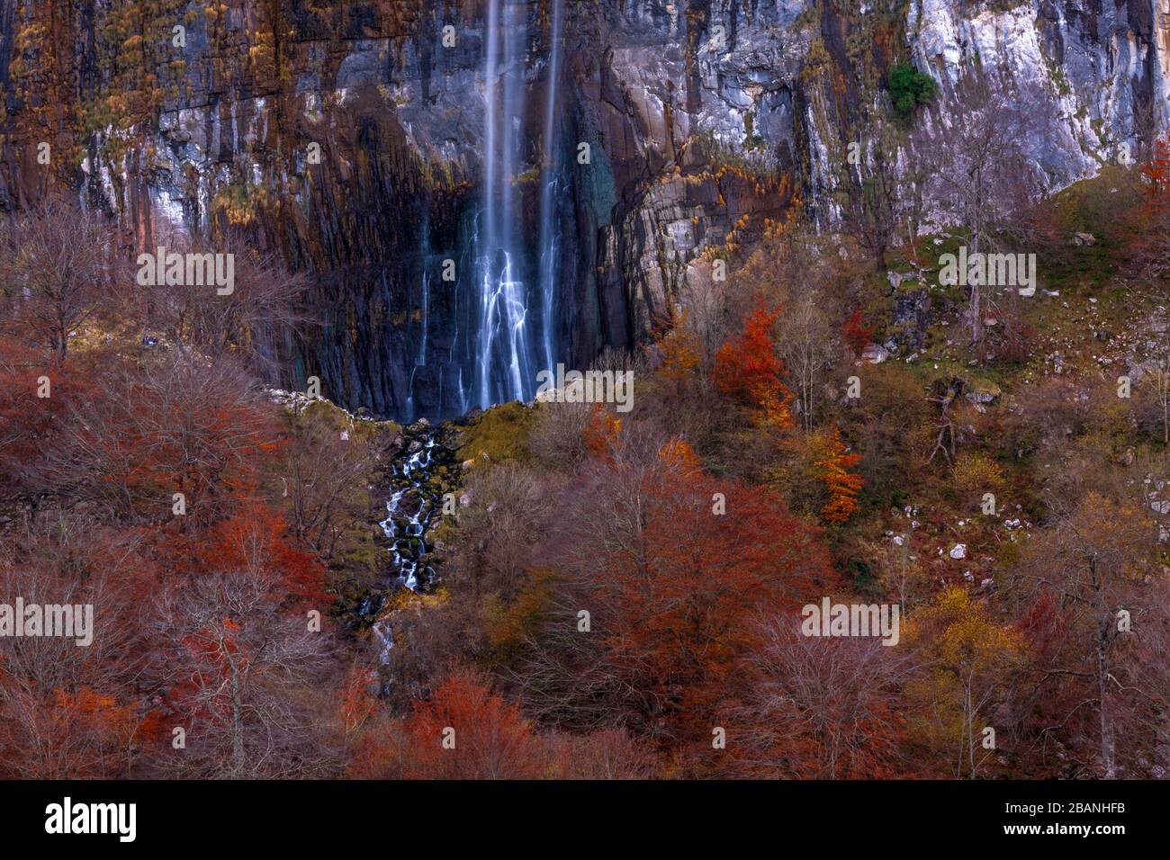 River Ason valley in the Parkland  'Collados del Ason' Cantabria,Spain. Stock Photo