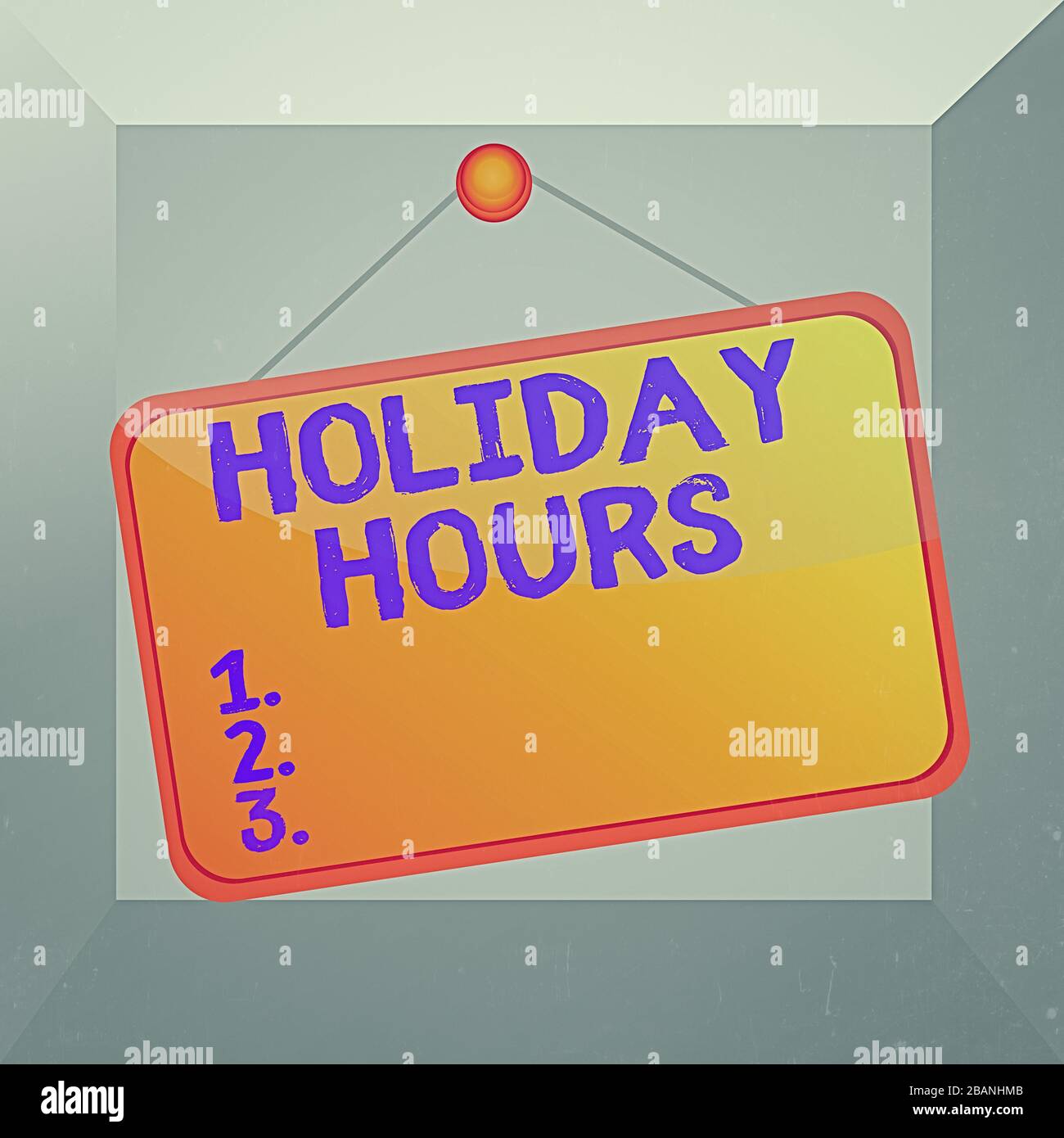 Conceptual hand writing showing Holiday Hours. Concept meaning employee