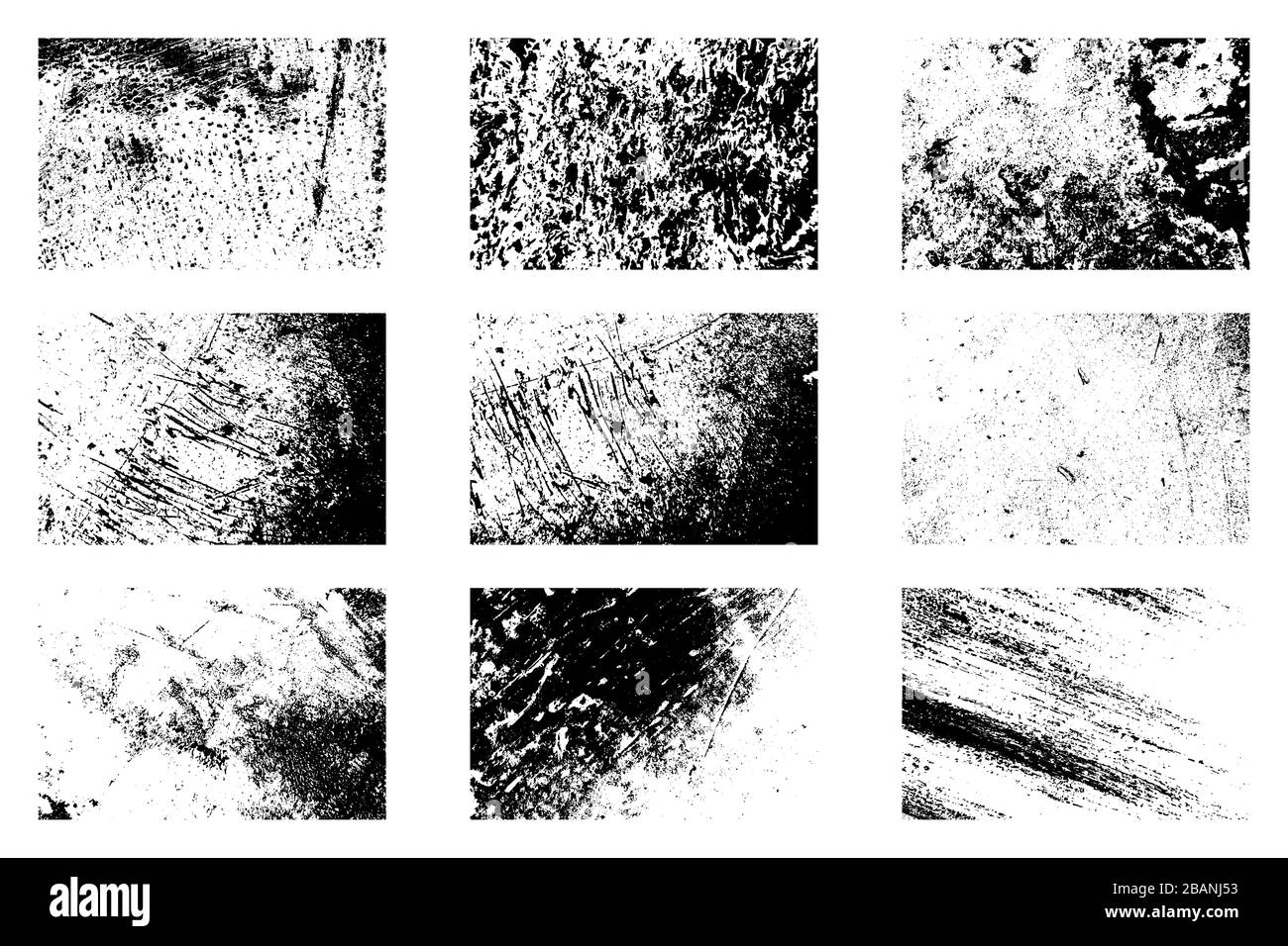 Grunge Textures Set Stock Vector Image & Art - Alamy