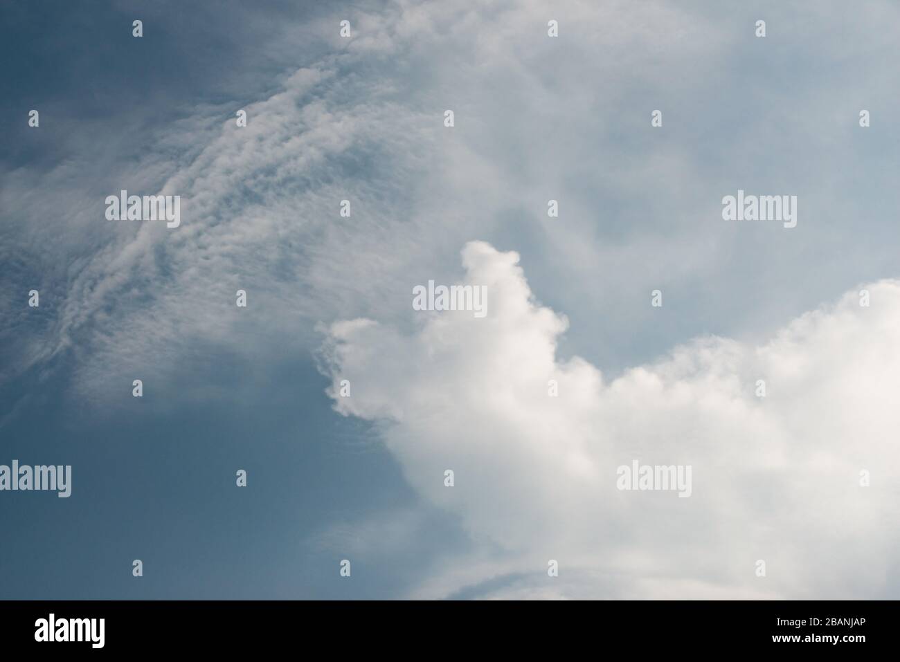 Soft White clouds in the blue sky, Blue sky and clouds background Stock ...
