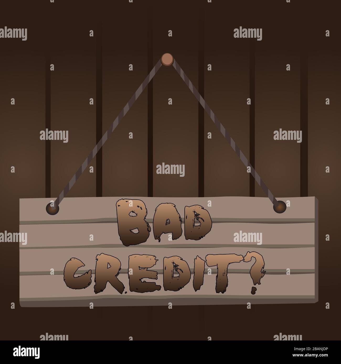 Writing note showing Bad Creditquestion. Business concept for inability ...