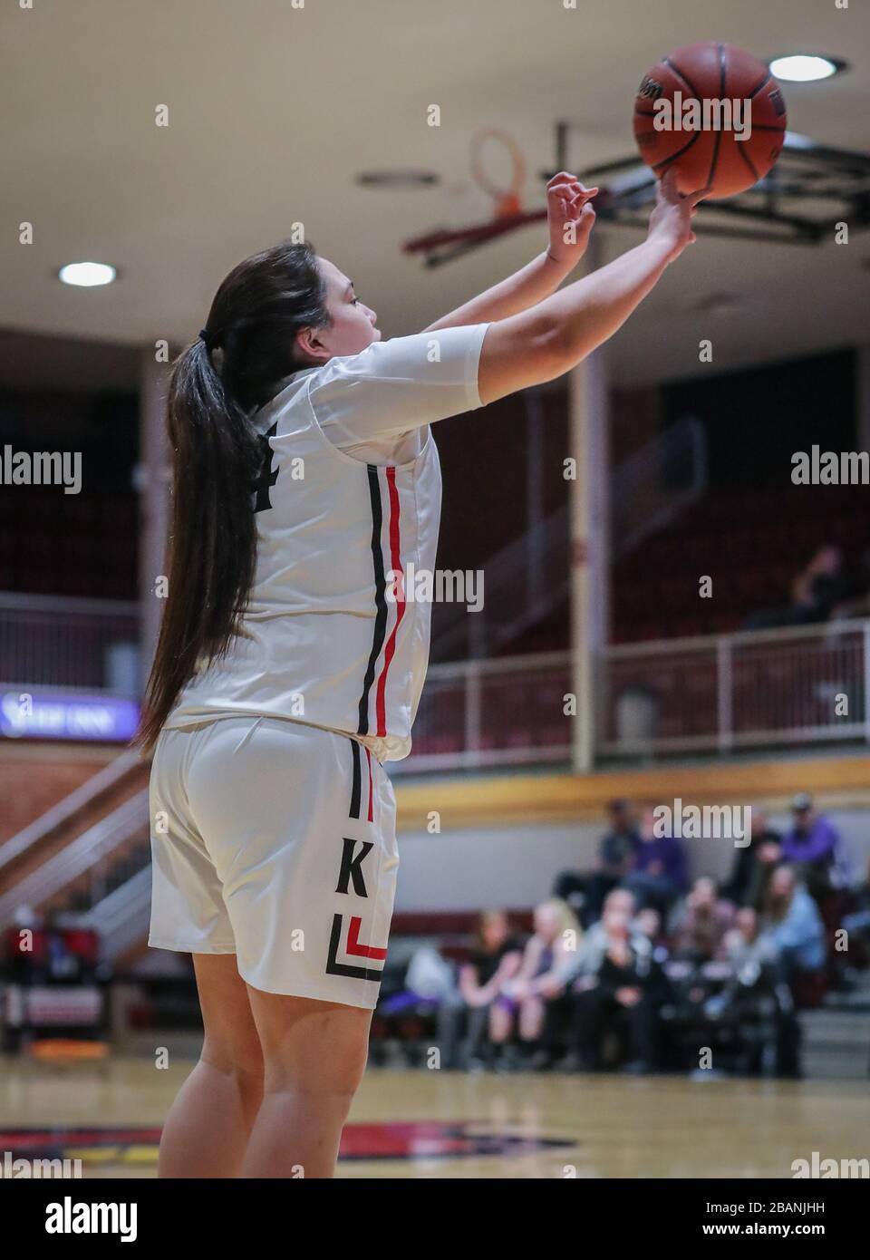 Basketball action with Mullan vs Lakeside High School in Coeur d'Alene