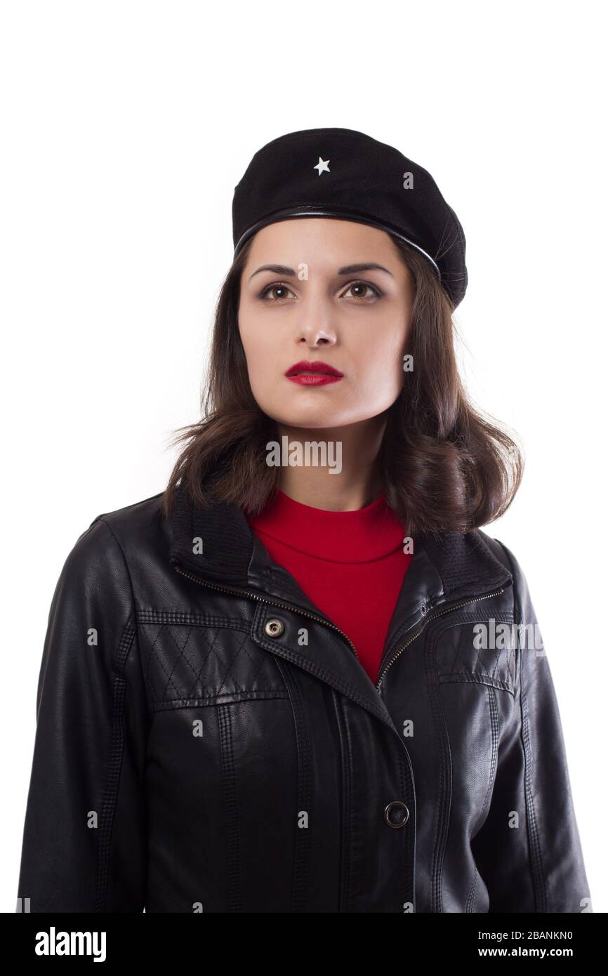 Young pretty woman Ernesto Che Guevara looking cosplay Stock Photo - Alamy