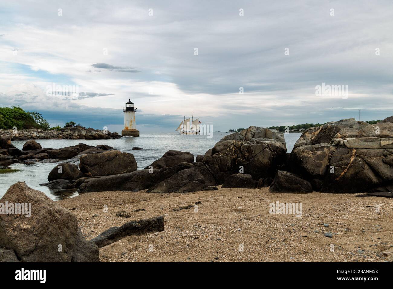 Winter Island Lighthouse in Salem, Massachusetts Stock Photo Alamy