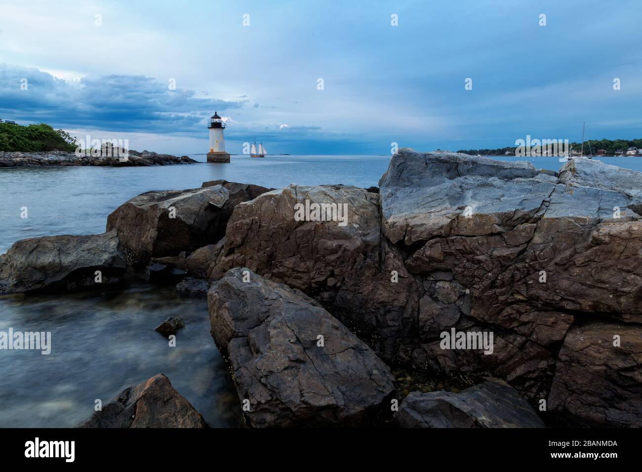 Winter Island Lighthouse in Salem, Massachusetts Stock Photo Alamy