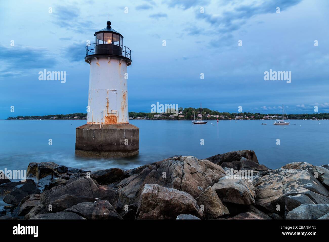 Winter Island Lighthouse in Salem, Massachusetts Stock Photo Alamy