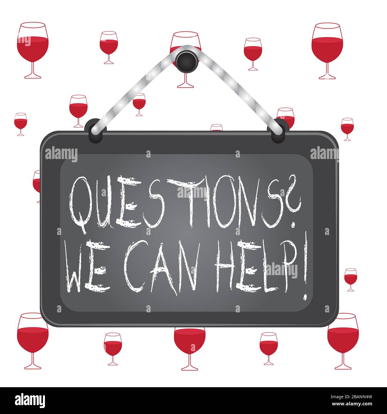Offering Help Signs Text sign showing Questionsquestion We Can Help. Business photo ...