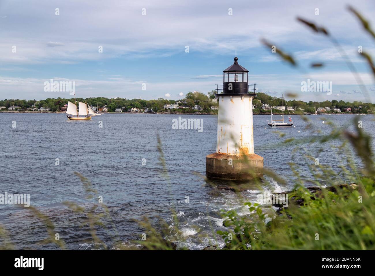 Winter Island Lighthouse in Salem, Massachusetts Stock Photo Alamy