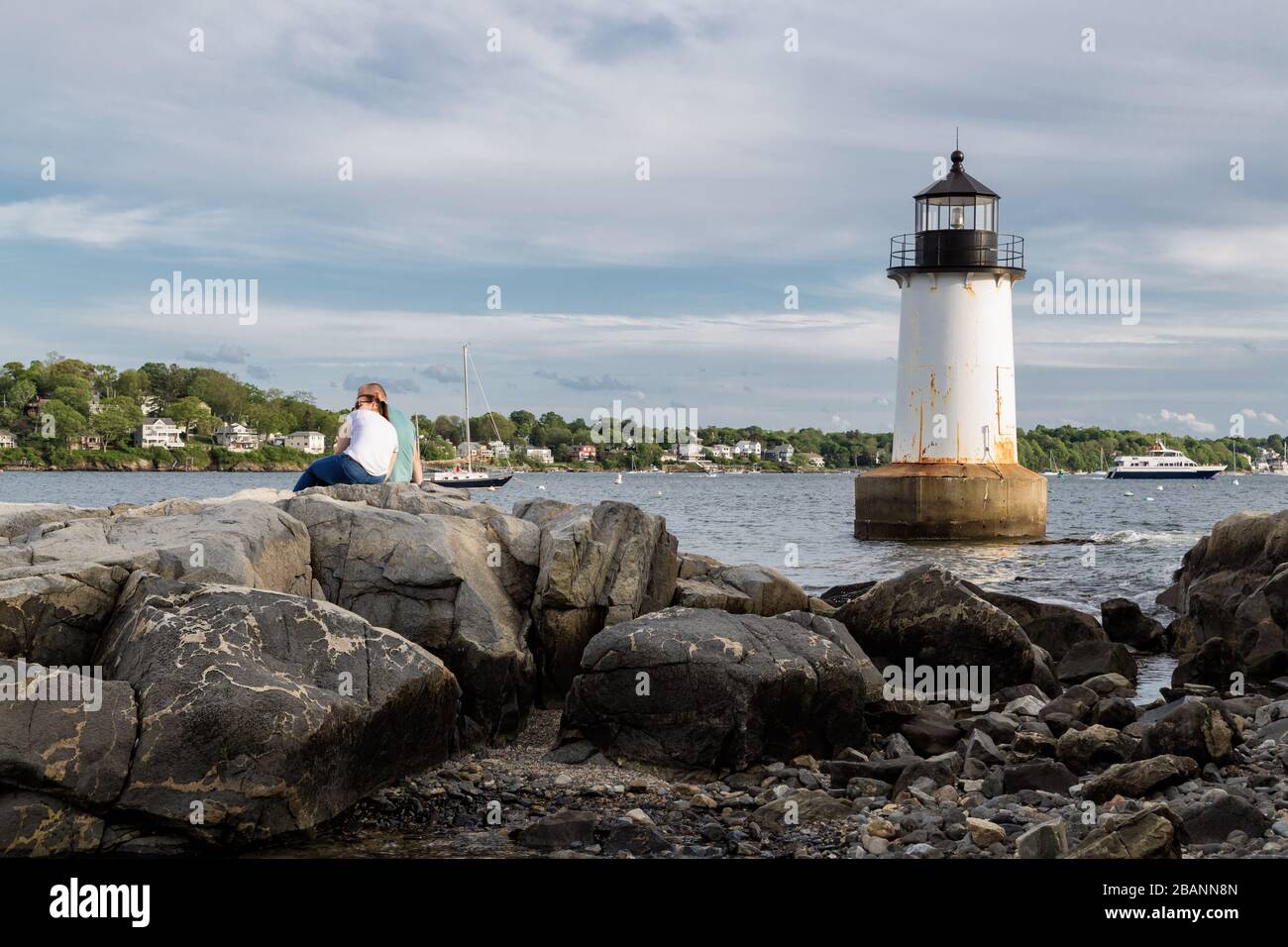Winter Island Lighthouse in Salem, Massachusetts Stock Photo Alamy