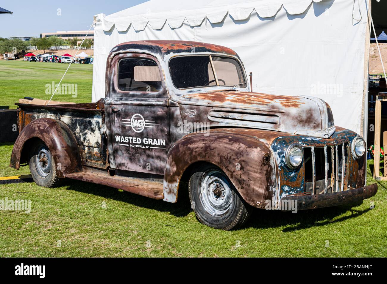 Bentley Scottsdale Polo Championships, Wasted Grain Ford Pickup Stock Photo  - Alamy