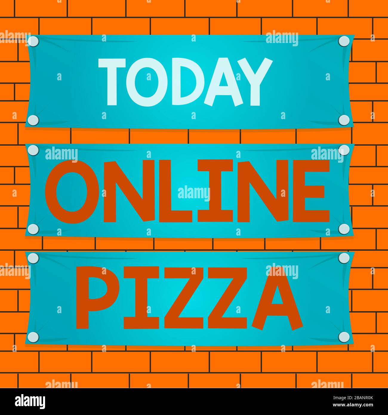 Text sign showing Online Pizza. Business photo text fast delivery of ...