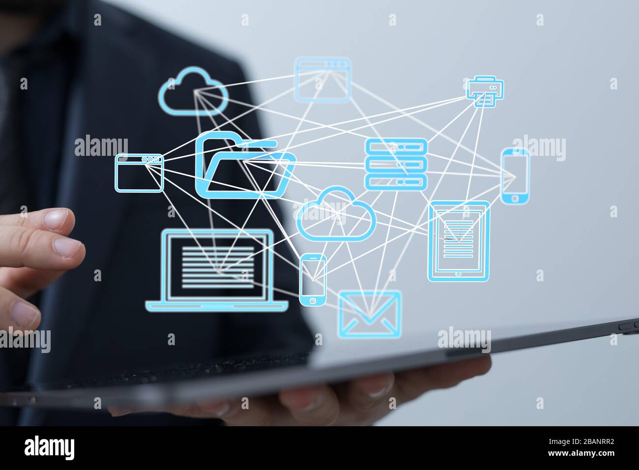 A Cloud storage and Computing concept Stock Photo - Alamy