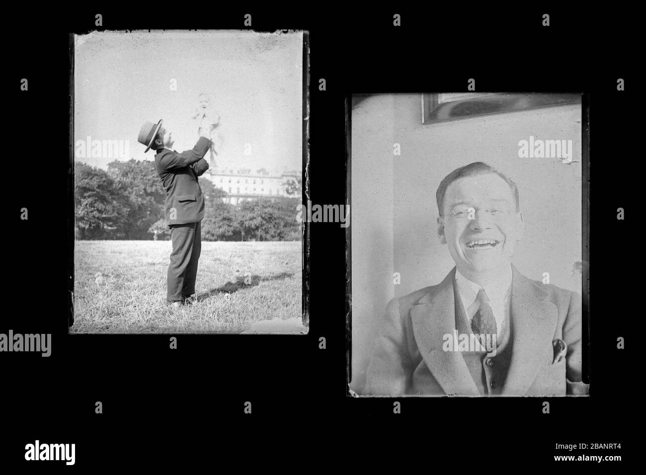 Plate Glass Negative Shown In Positive Stock Photo Alamy