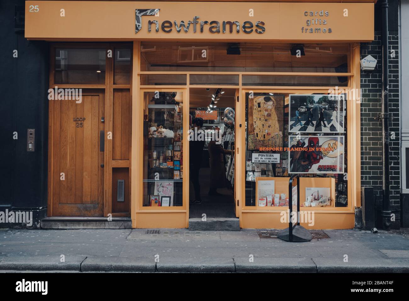 London, UK March 06, 2020 Facade of NewFrames, one of Londons