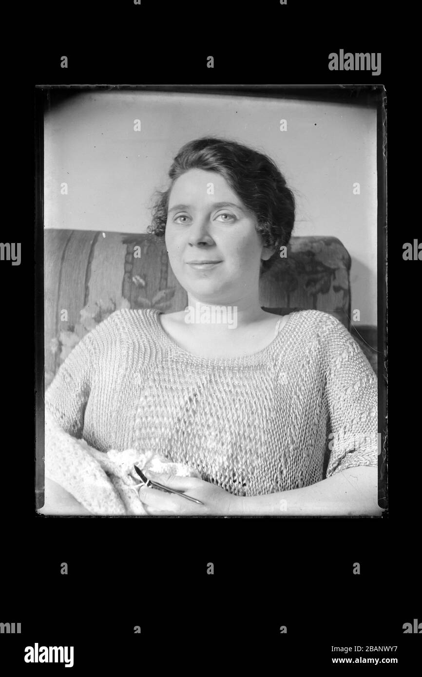 Plate Glass Negative Shown In Positive Stock Photo Alamy