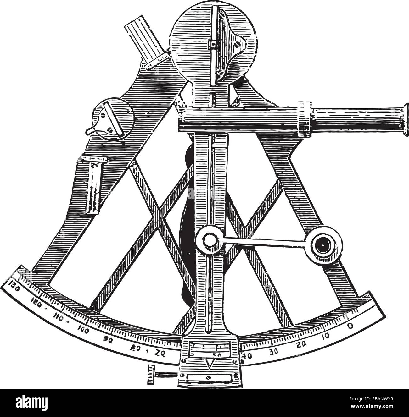 ASTRONOMY SEXTANT SVG File Vintage Illustration Graphic - Etsy